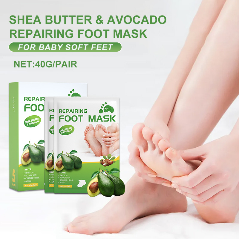 Birdəfəlik Avokado Vitamin E Qidalandıran Ayaq Soyma Maskası