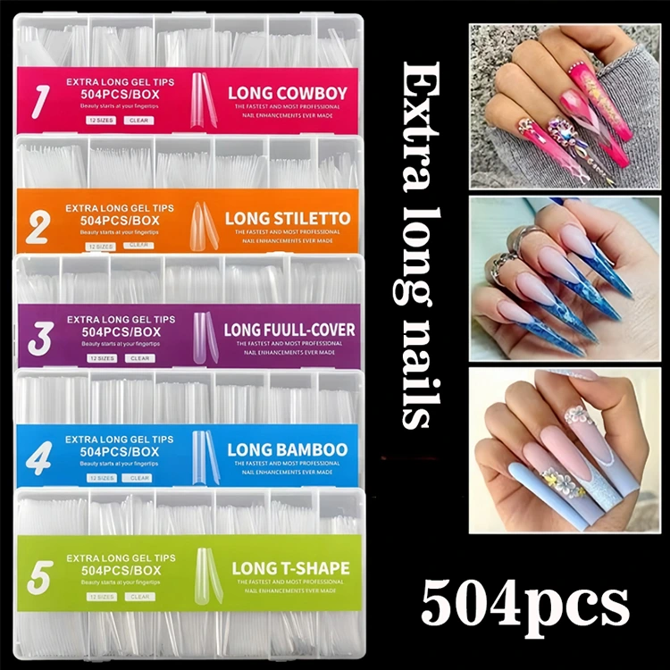 Əlavə uzun gel tövsiyələri - 504pcs