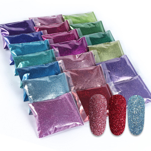 Holographic Glitters Piqment Nail Art Pudraları