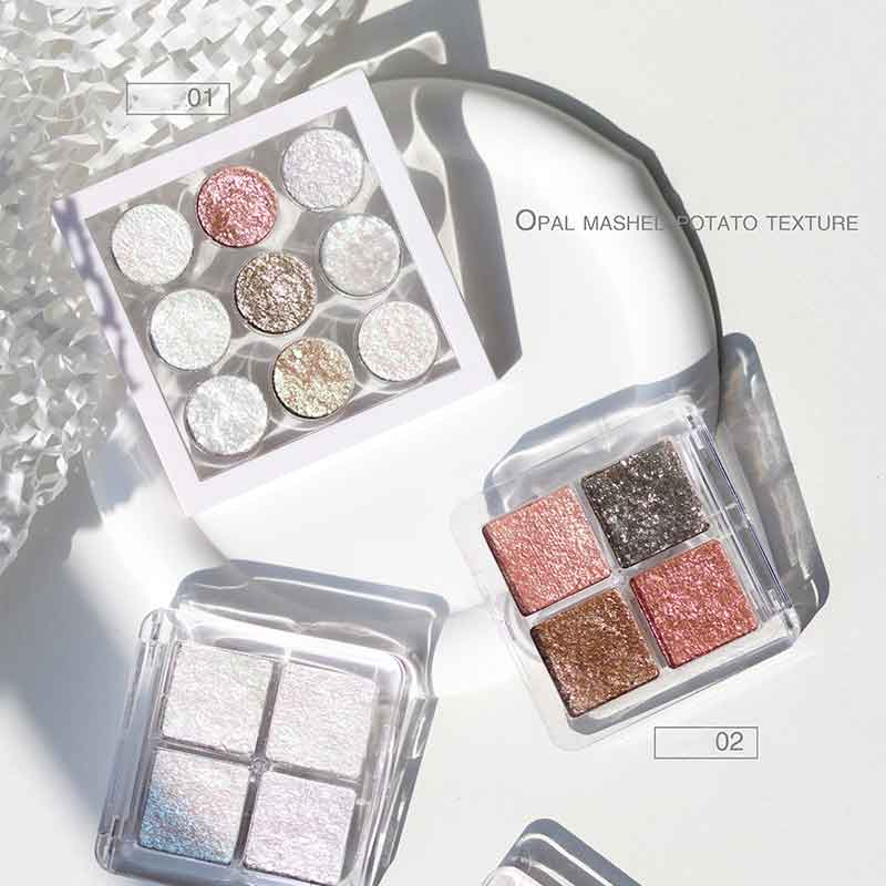 Yeni 9 1 Rəng Nail Art Opal Püresi Pudra Aurora Effektli Piqment