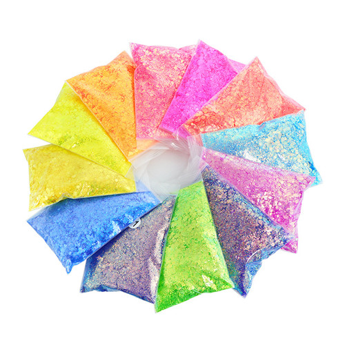 Dırnaq Salonu üçün Sequins Dırnaq Pudrası Parıltılı Diy Dırnaq Dekorasiyası
