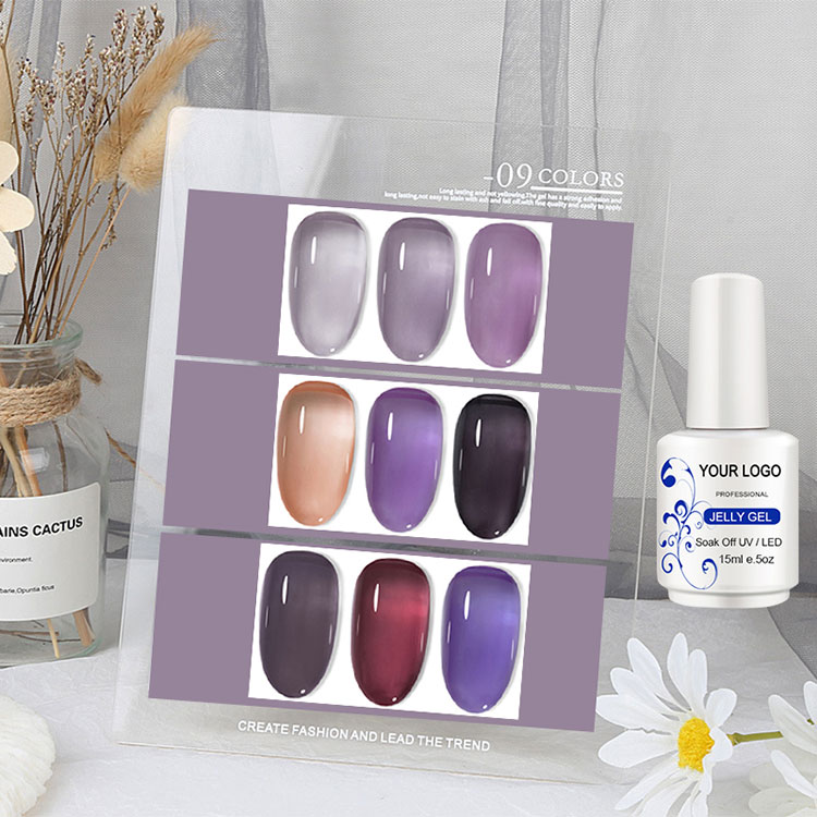 Üç qat fərqli effekt buz jelly gel cilası